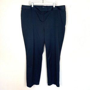 J. Jill Womens Pants Black Slacks Straight Leg Polyester Viscose Stretch Size 22